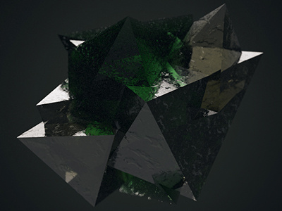 Emerald City abstract cinema4d modeling texture