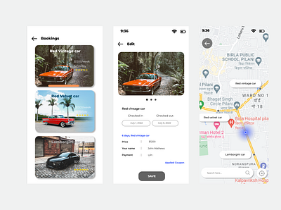 Car Transport app made on Figma designing figma ui ux wireframing