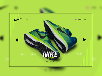 Landing page for Nike