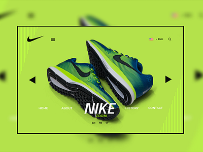 Landing page for Nike