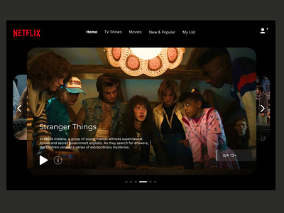 Redesigned netflix landing page by Yana Upadhyay on Dribbble