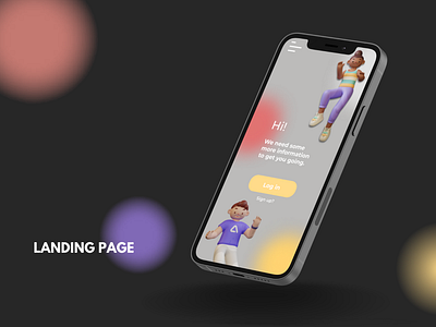 App landing page by Yana Upadhyay on Dribbble