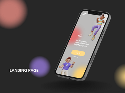 App landing page