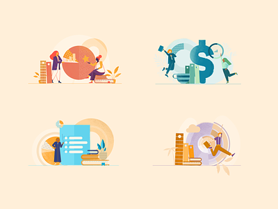 Strategy and people management design editorial illustration illustration vector