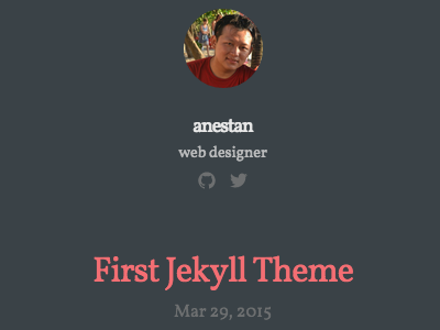 Experiment with Jekyll blog design github jekyll responsive