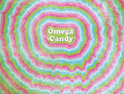 Psyhadelic Design Omega Candy branding graphic design