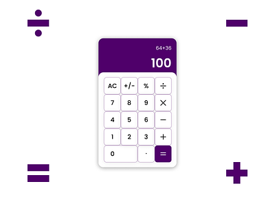 Calculator - Daily UI Challenge 004