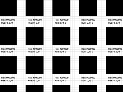 Pallete Base Grid color chips graph paper grid hex rgb