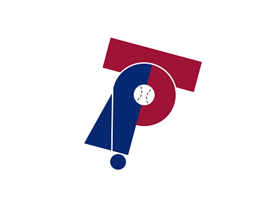 Bauhaus Phillies Logo 99designs baseball bauhaus bauhaus100 branding design illustration logo phillies vector