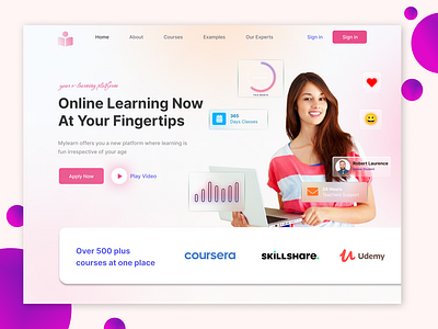 Online Learning Platform Landing Page