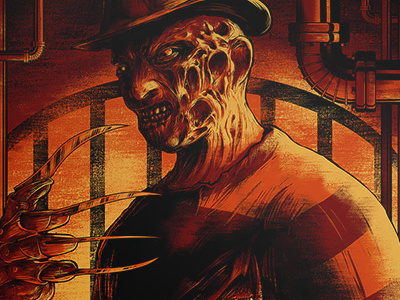 Freddy's Coming For You print detail art freddy halloween horror illustration krueger madman matthew johnson monster seventhfury