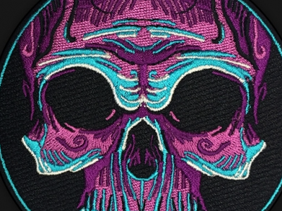 Voodoo Skull Patch embroidery matthew johnson patch patch game patch life seventhink skull voodoo