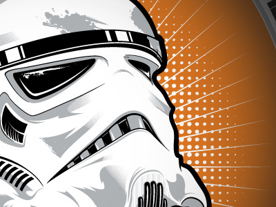 Imperial Sandtrooper IPA Detail beer gray illustrator imperial ipa orange sandtrooper shirt star wars t shirt vector white