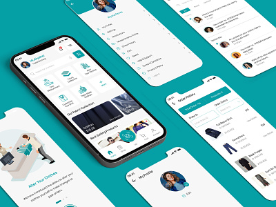 E-Tailoring (UX UI Case Study) Tailoring Services App