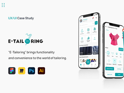 E-Tailoring (UX UI Case Study) Tailoring Services App