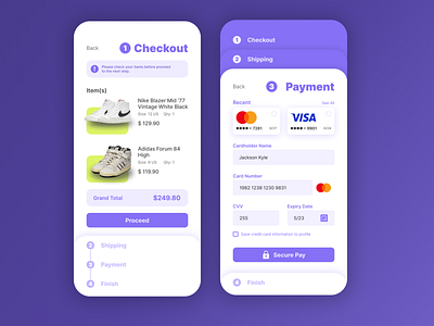 Day 2 - Checkout Page app checkout design payment ui