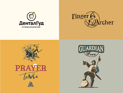 Illustrations & logos 1 branding design graphic design illustration logo typography