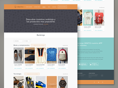Website html orange products webdesign website