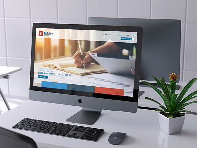 Fidelity Website Revamp branding design finance photoshop website