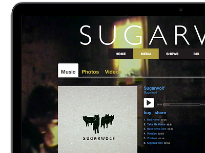 Sugarwolf website dirty music south