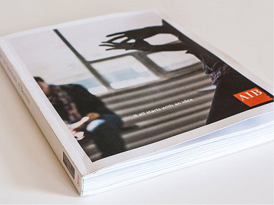 2012 Art Institute of Boston viewbook design print typography