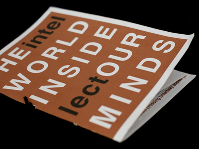 The Intellect: The World Inside Our Minds design print typogaphy