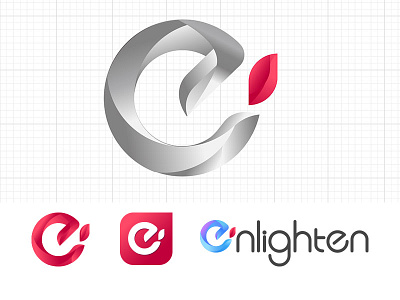 Logo Enlighten design illustration logo vi