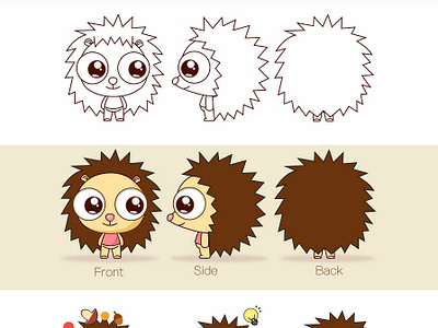 Hedgehog cartoon character ip