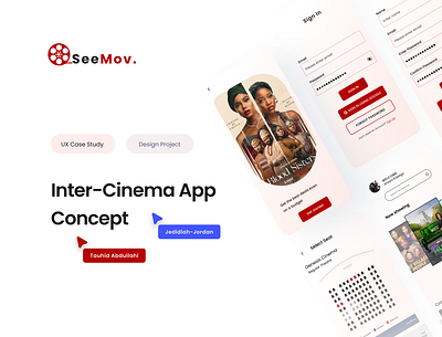 SeeMov. Redefining the way users experience cinema. app cinema design graphic design ui uiux