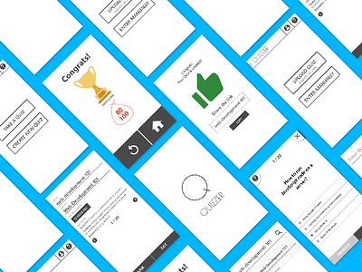 Quizzer | A friendly quiz app! app design flat minimalistic design quiz quizzer