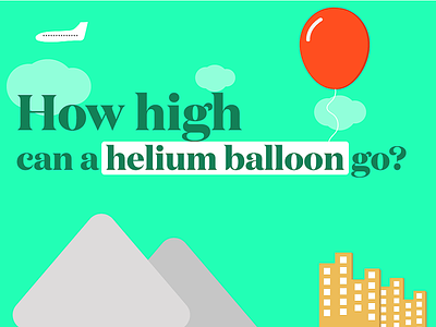 How high can a Helium Balloon fly? balloon illustration