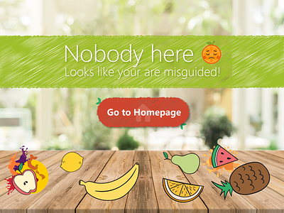 Fruit Juice App - 404 Page 404 404 error 404 error page 404 page app fruit shop fruits juice ui