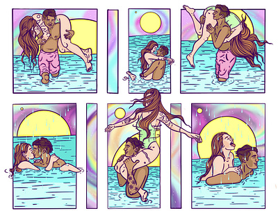 Splash Splash comic illustration