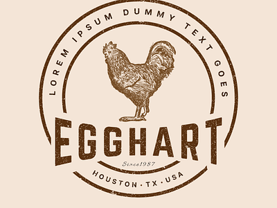 Egghart Logo logo logo art logodesign vector illustration vintage logo