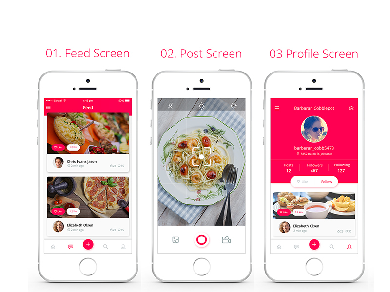 Food App by Praveen on Dribbble