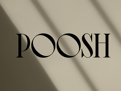 Poosh Logo Designed by Nice People Los Angeles Agency