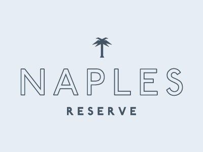 Naples Logo Part 1 composition florida logo naples reserve palm tree typography