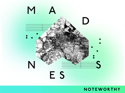 Noteworthy Single gradient heart itunes madness music notes noteworthy single typography