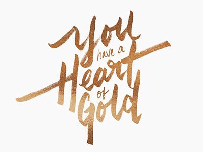 Fortune Friday: Heart of Gold fortune fortune friday fortunecookie fortunefriday goldfoil lettering