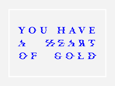 Typo Ex gliche liquify obscure type typography