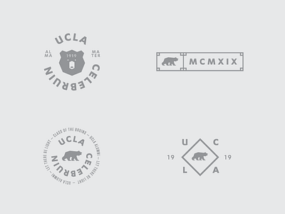 Alumni Badges badges collegiate composition crest icons typography university