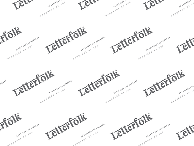 Logo Pattern letterfolk logo pattern type typography