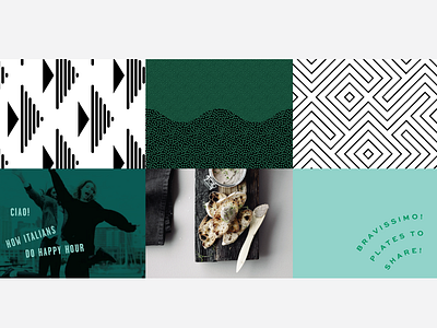 Patterns color moodboard palette patterns typography