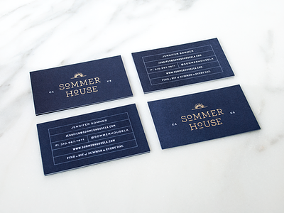 Sommer House Business Cards branding business cards collateral logo sommer stationary summer