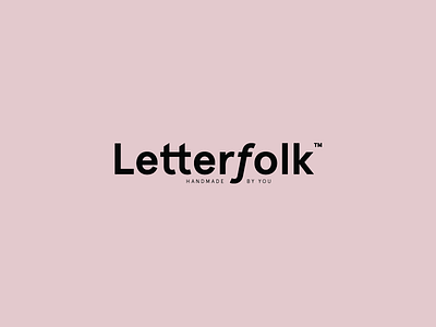 Letterfolk letterfolk letters logo process typography unused