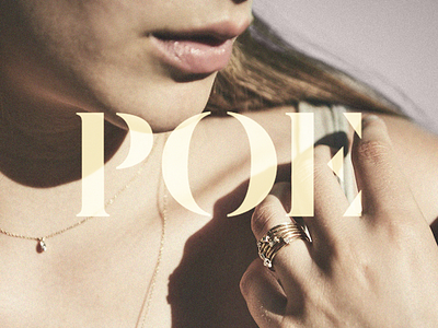 POE Jewelry logo typography wordmark