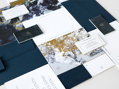 Branding Collateral branding business cards collateral gold foil lithography offset postcards print