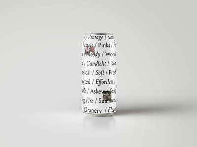 Type on a can