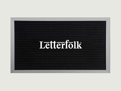 Letterfolk letterboard letterfolk logo wordmark