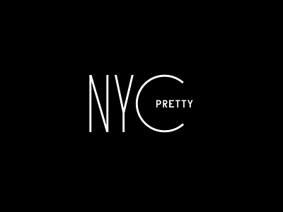 NYC Pretty logo logotype nyc typography